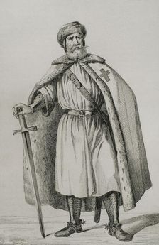Livonian Brother of the Sword, 1839. Creator: Augustin François Lemaitre