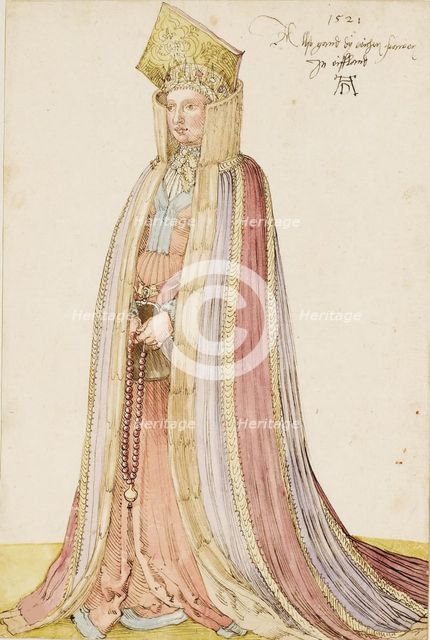 Livonian Lady, 1521. Creator: Dürer, Albrecht (1471-1528).