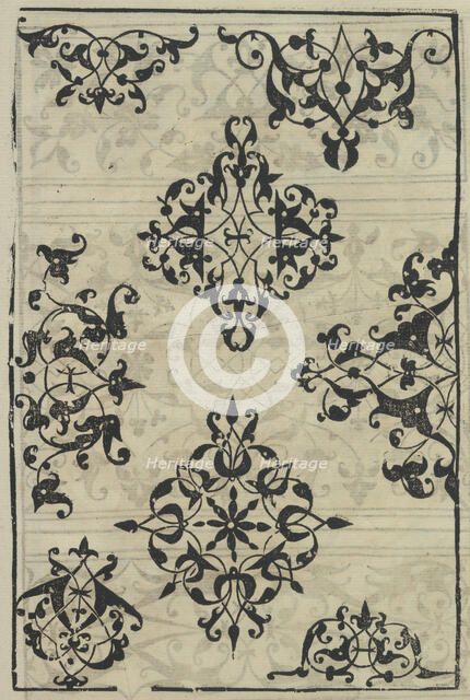 Livre de Moresques, page 14 (recto), 1546. Creator: Francesco di Pellegrino.