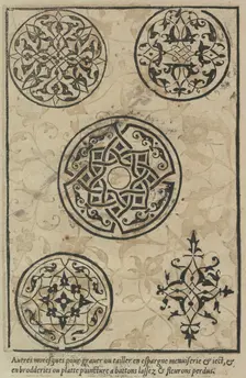 Livre de Moresques, page 3 (recto), 1546. Creator: Francesco di Pellegrino