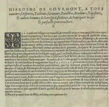 Livre de Moresques, title page (verso), 1546. Creator: Cornelis Bos