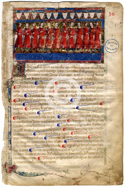 Livre I des annales (1295-1532), Les portraits des capitouls de l'année 1352-1353), 1352-1353. Creator: Anonymous.