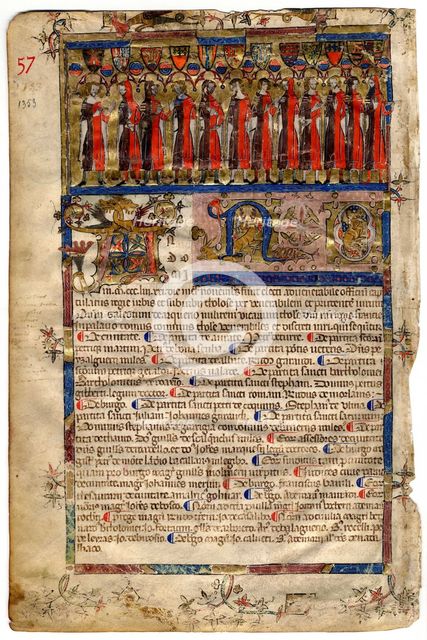 Livre I des annales (1295-1532), Les portraits des capitouls de l'année 1353-1354, 1353-1354. Creator: Anonymous.