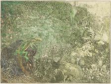 Lizard on a stone, 1878-1917. Creator: Theo van Hoytema