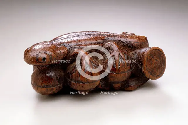 Lizard on Acorn Branch, 18th century. Creator: Unknown.