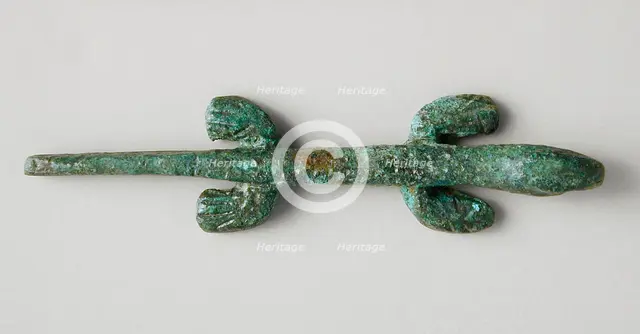 Lizard Figurine, Ptolemaic Period (332-30 BCE) or later. Creator: Unknown.