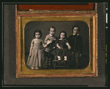 Lizzie, John, Annie, and Mitchell McAllister, Dec. 5., 1851. Creator: Marcus Aurelius Root
