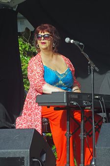 Liane Carroll, Battle Jazz Weekend, Battle, East Sussex, 24 July 2022. Creator: Brian O'Connor