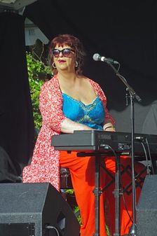 Liane Carroll, Battle Jazz Weekend, Battle, East Sussex, 24 July 2022. Creator: Brian O'Connor