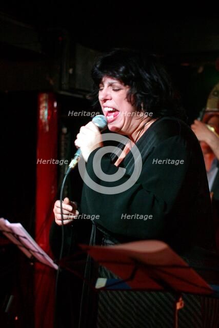 Liane Carroll, jazz musician, Pizza Express, Dean St, Soho, London.  Artist: Brian O'Connor