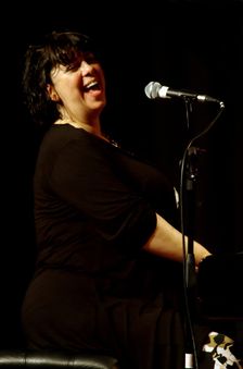 Liane Carroll, jazz musician, The Under Ground, Eastbourne, East Sussex. Artist: Brian O'Connor
