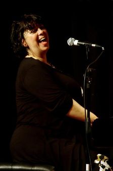 Liane Carroll, jazz musician, The Under Ground, Eastbourne, East Sussex. Artist: Brian O'Connor