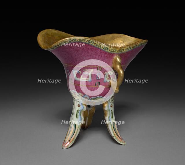Libation Cup of Bronze Format, 19th Century. Creator: Unknown.