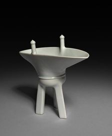 Libation Cup (Jue), 1402-1424. Creator: Unknown