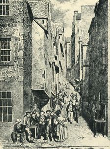 Libberton Wynd from the Cowgate early 19th century, (1946). Creator: Walter Geikie