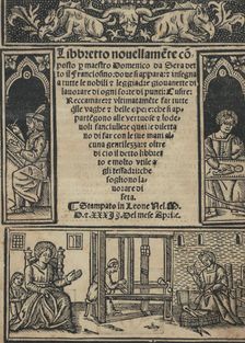 Libbretto nouellamete composto per maestro Domenico da Sera...lauorare di ogni s..., April 12, 1532. Creator: Unknown