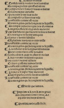 Libbretto nouellamete composto per maestro Domenico da Sera...lauorare di ogni s..., April 12, 1532. Creator: Unknown