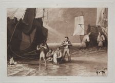 Liber Studiorum: Marine Dabblers. Creator: Joseph Mallord William Turner (British, 1775-1851)