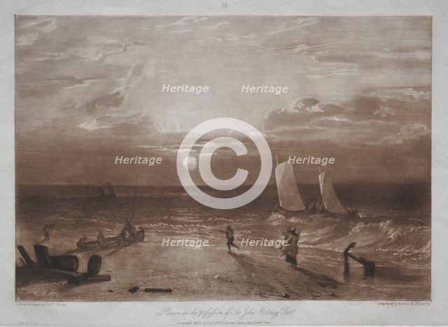 Liber Studiorum: Mildmay Sea-piece. Creator: Joseph Mallord William Turner (British, 1775-1851).