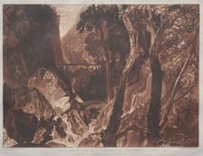 Liber Studiorum: Mill near the Grand Chartreuse, Dauphiny. Creator: Joseph Mallord William Turner (British, 1775-1851)