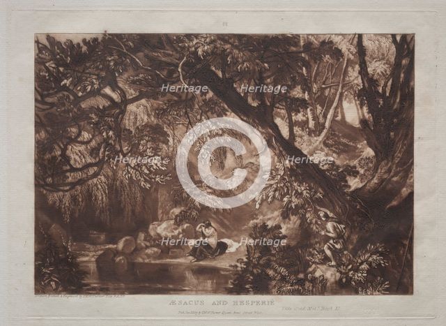 Liber Studiorum: Aesacus and Hesperie. Creator: Joseph Mallord William Turner (British, 1775-1851).