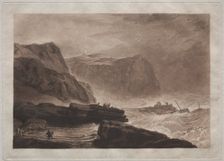 Liber Studiorum: Coast of Yorkshire, near Whitby. Creator: Joseph Mallord William Turner (British, 1775-1851)