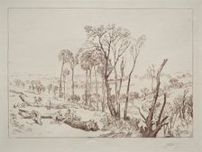 Liber Studiorum: Crowhurst, Sussex. Creator: Joseph Mallord William Turner (British, 1775-1851)