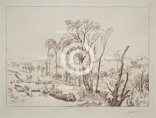 Liber Studiorum: Crowhurst, Sussex. Creator: Joseph Mallord William Turner (British, 1775-1851).