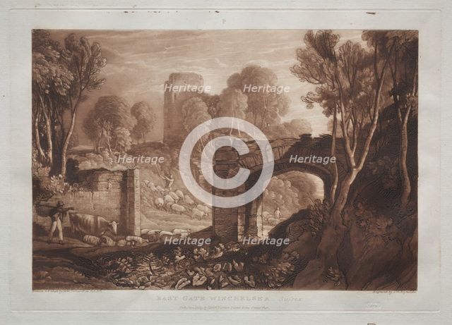 Liber Studiorum: East Gate, Winchelsea, Sussex. Creator: Joseph Mallord William Turner (British, 1775-1851).