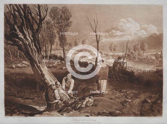 Liber Studiorum: Hedging and Ditching. Creator: Joseph Mallord William Turner (British, 1775-1851).