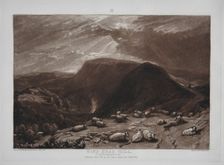 Liber Studiorum: Hind Head Hill on the Portsmouth Road. Creator: Joseph Mallord William Turner (British, 1775-1851)