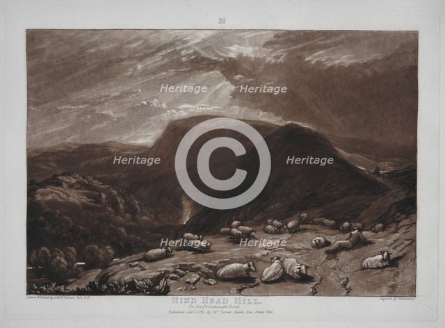 Liber Studiorum: Hind Head Hill on the Portsmouth Road. Creator: Joseph Mallord William Turner (British, 1775-1851).