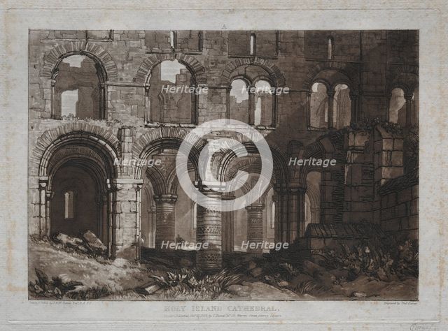 Liber Studiorum: Holy Island Cathedral. Creator: Joseph Mallord William Turner (British, 1775-1851).