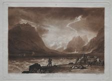 Liber Studiorum: Lake of Thun, Swiss. Creator: Joseph Mallord William Turner (British, 1775-1851)
