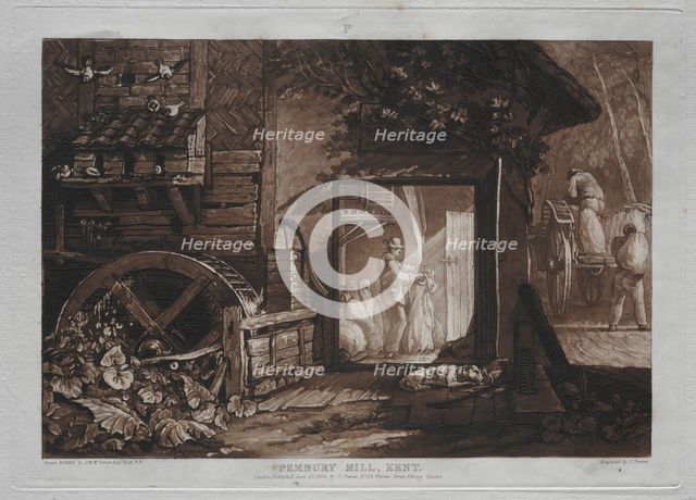 Liber Studiorum: Pembury Mill, Kent. Creator: Joseph Mallord William Turner (British, 1775-1851).
