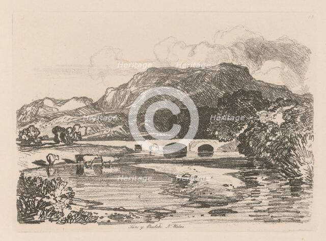 Liber Studiorum: Plate 14, Tan-y-Bwlch, Merionethshire, North Wales, 1838. Creator: John Sell Cotman (British, 1782-1842).