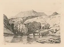 Liber Studiorum: Plate 15, Cader Iris, North Wales, 1838. Creator: John Sell Cotman (British, 1782-1842)