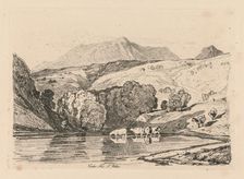 Liber Studiorum: Plate 15, Cader Iris, North Wales, 1838. Creator: John Sell Cotman (British, 1782-1842)