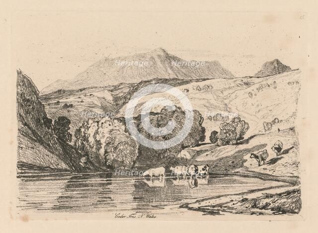 Liber Studiorum: Plate 15, Cader Iris, North Wales, 1838. Creator: John Sell Cotman (British, 1782-1842).