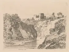 Liber Studiorum: Plate 27, Kilgarren Castle, N. Wales, 1838. Creator: John Sell Cotman (British, 1782-1842)