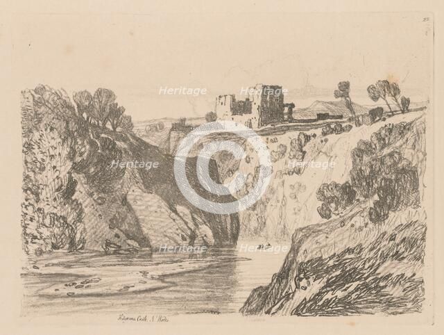 Liber Studiorum: Plate 27, Kilgarren Castle, N. Wales, 1838. Creator: John Sell Cotman (British, 1782-1842).