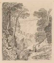 Liber Studiorum: Plate 2, View of Clifton, 1838. Creator: John Sell Cotman (British, 1782-1842)