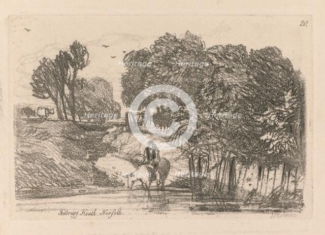 Liber Studiorum: Plate 20, Felbrigg Heath, Norfolk, 1838. Creator: John Sell Cotman (British, 1782-1842).