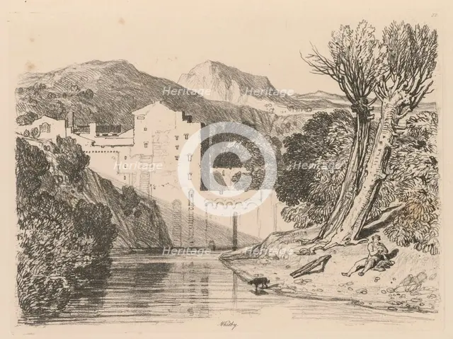 Liber Studiorum: Plate 22, Whitby, 1838. Creator: John Sell Cotman (British, 1782-1842).