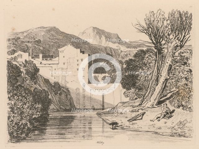 Liber Studiorum: Plate 22, Whitby, 1838. Creator: John Sell Cotman (British, 1782-1842).