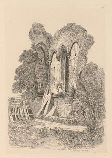 Liber Studiorum: Plate 23, Ruins at Beeston, Norfolk: No. 3, 1838. Creator: John Sell Cotman (British, 1782-1842)