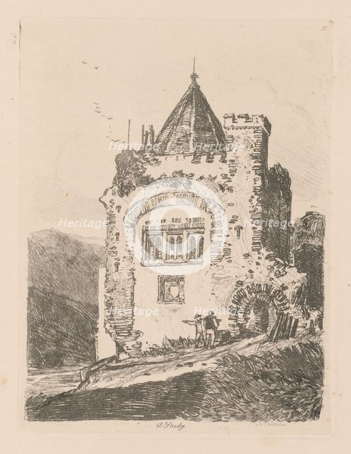 Liber Studiorum: Plate 37, A Study, 1838. Creator: John Sell Cotman (British, 1782-1842).