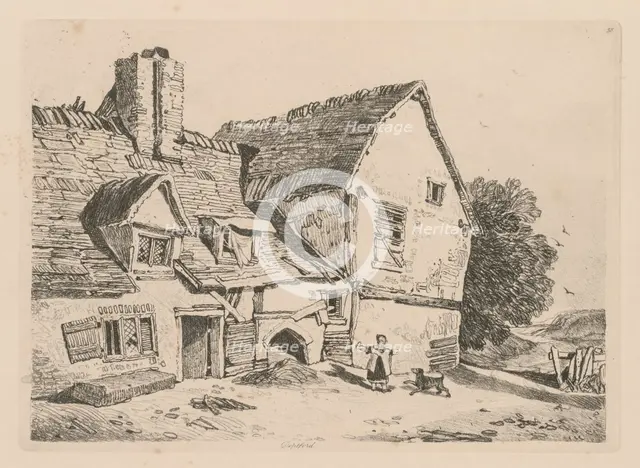 Liber Studiorum: Plate 38, View at Deptford, 1838. Creator: John Sell Cotman (British, 1782-1842).