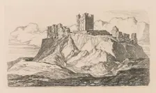 Liber Studiorum: Plate 30, Bambro Castle, Northumberland, 1838. Creator: John Sell Cotman (British, 1782-1842)