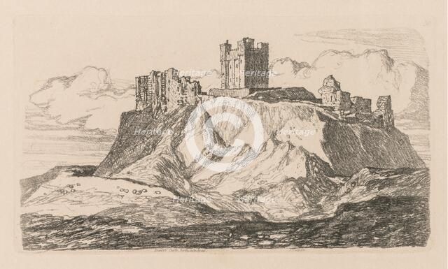 Liber Studiorum: Plate 30, Bambro Castle, Northumberland, 1838. Creator: John Sell Cotman (British, 1782-1842).
